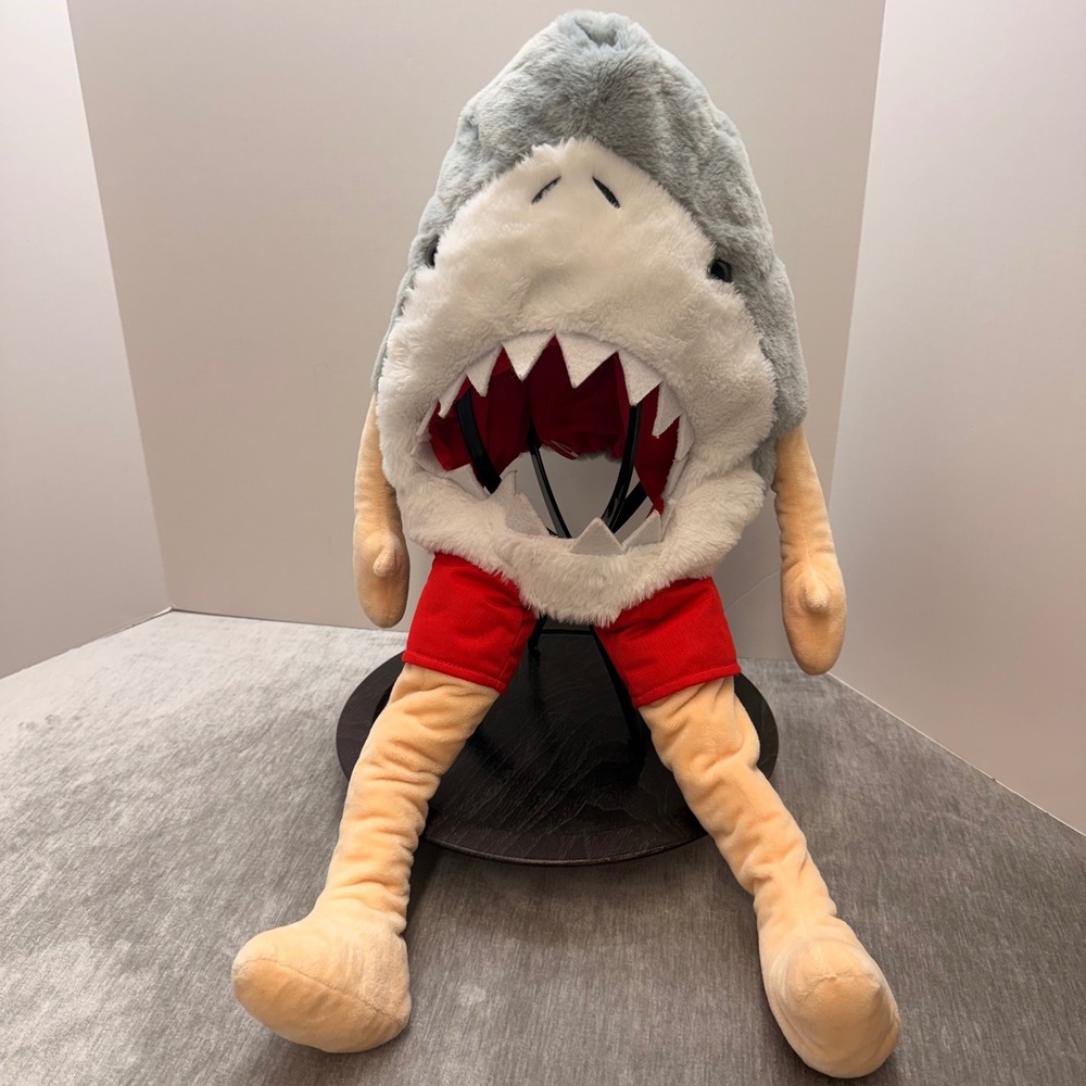 Universal Studios Japan Jaws Shark Plush Hat with Legs Red Swim Trunks Rare